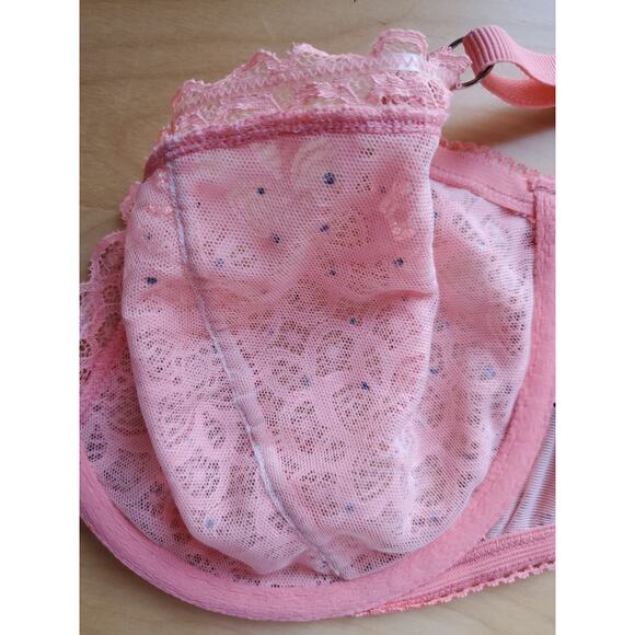 VS VICTORIA'S SECRET Dream Angels Sequin Racerback Unlined Demi Baste BRA 34DD - Picture 5 of 9